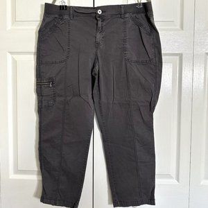 Sonoma Dark Gray Khaki Pants Size 18